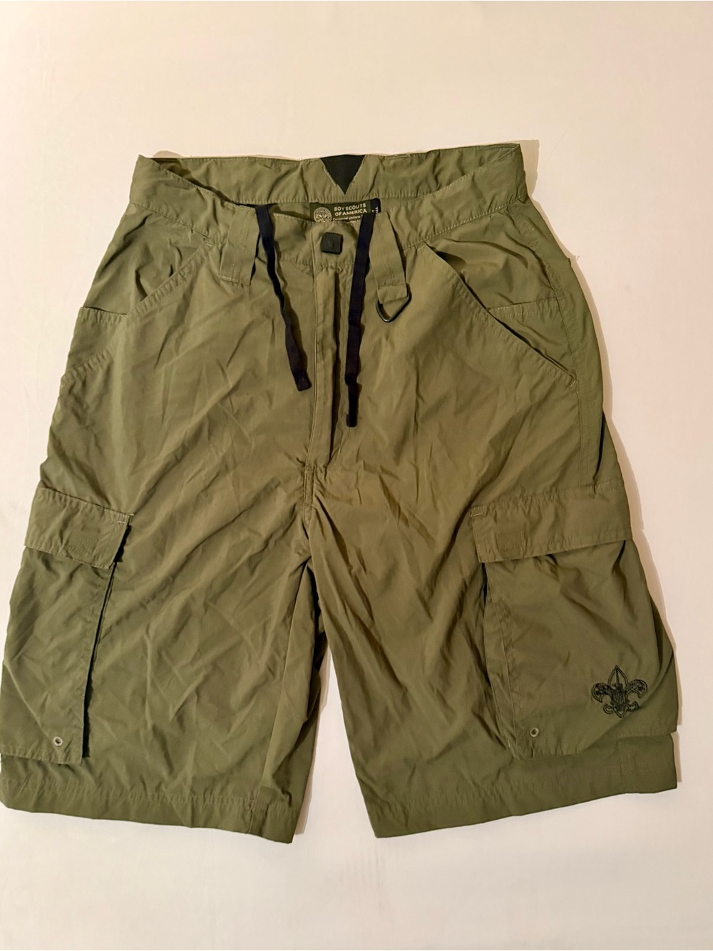 Boy Scouts Shorts Mens Adult XS Green Centennial Uniform Cargo Nylon Outdoor